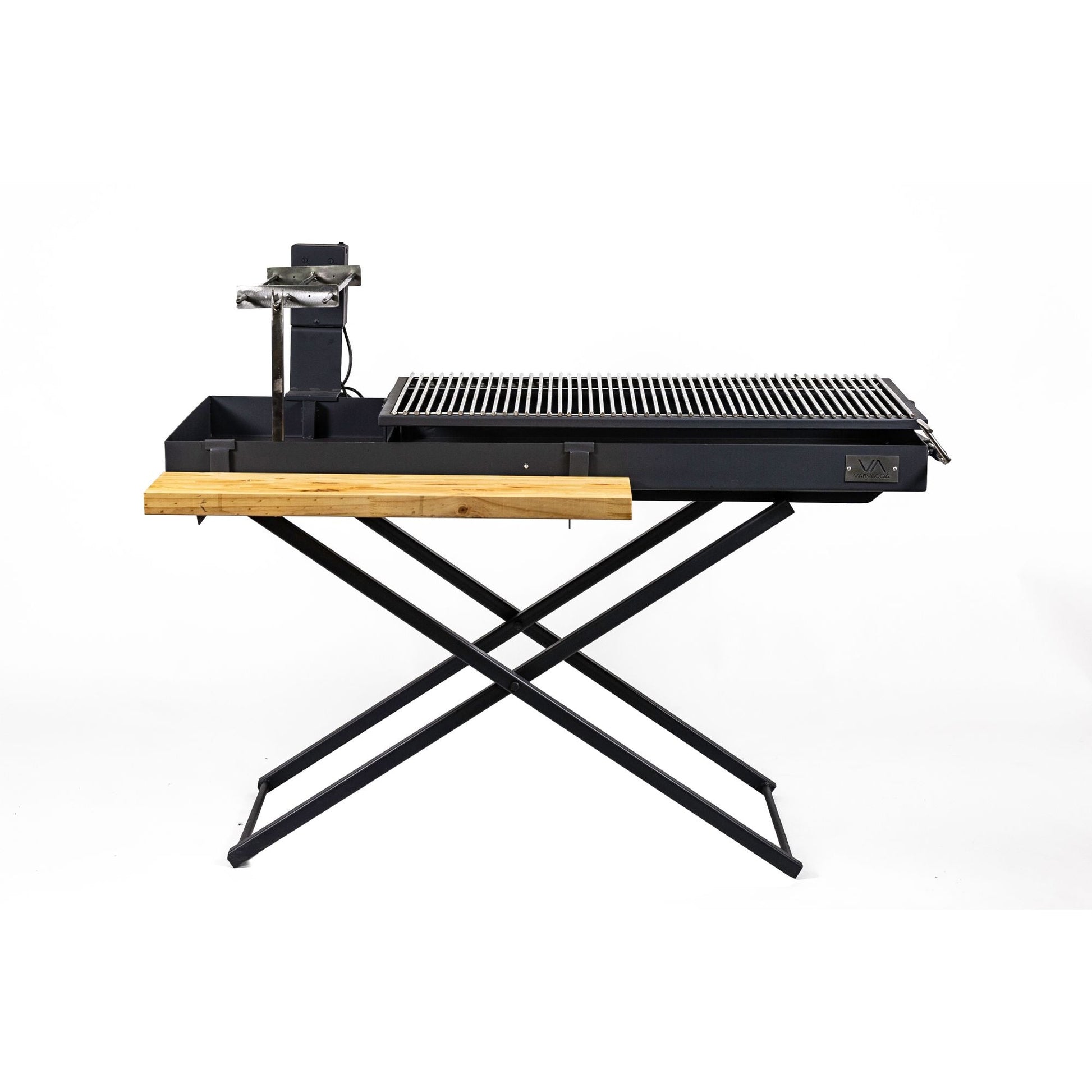 Parrilla Portátil 13.6 + Espiedo2#Gris Oscuro