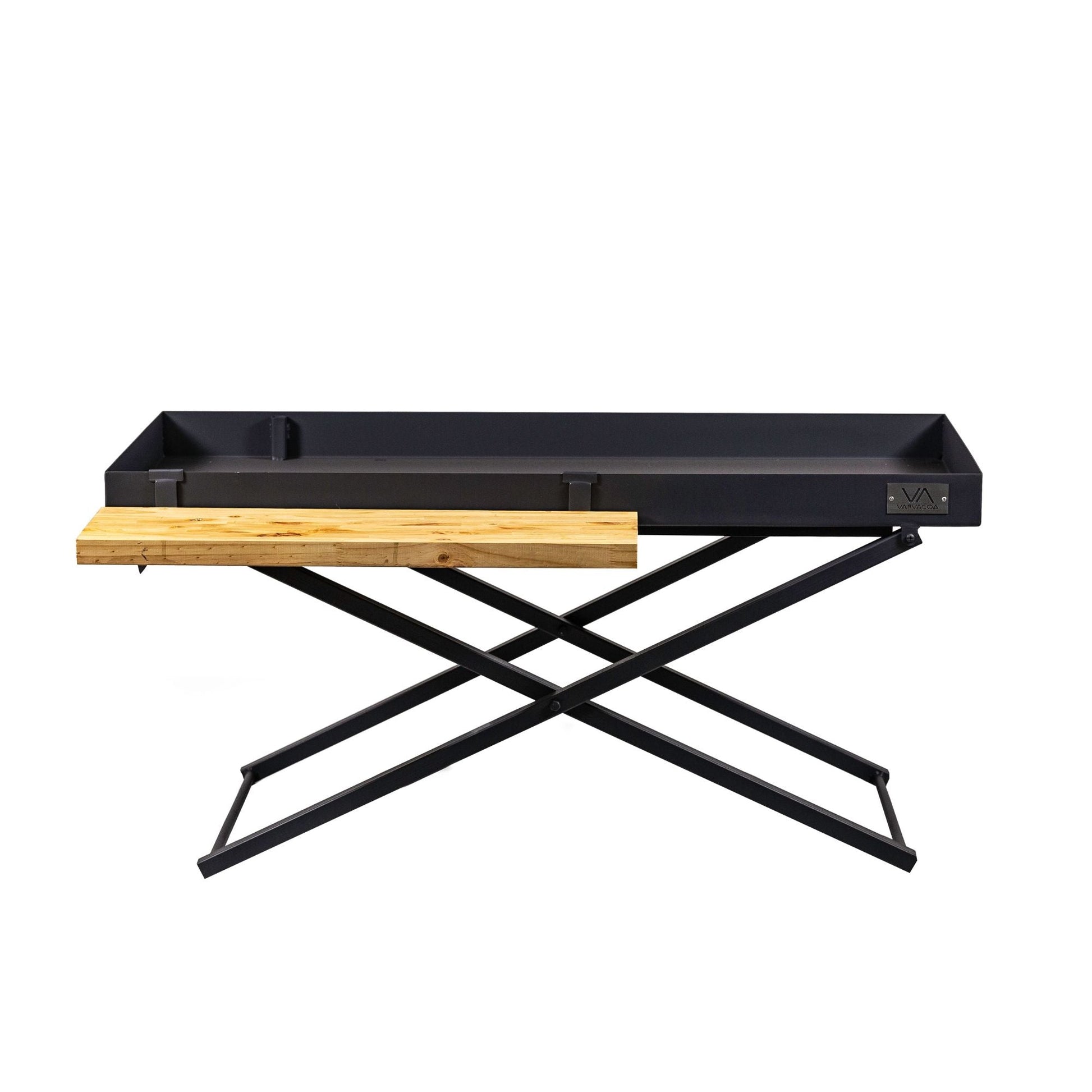 Parrilla Portátil 13.6 + Espiedo3#Gris Oscuro