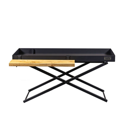 Parrilla Portátil 13.6 + Espiedo6#Gris Oscuro