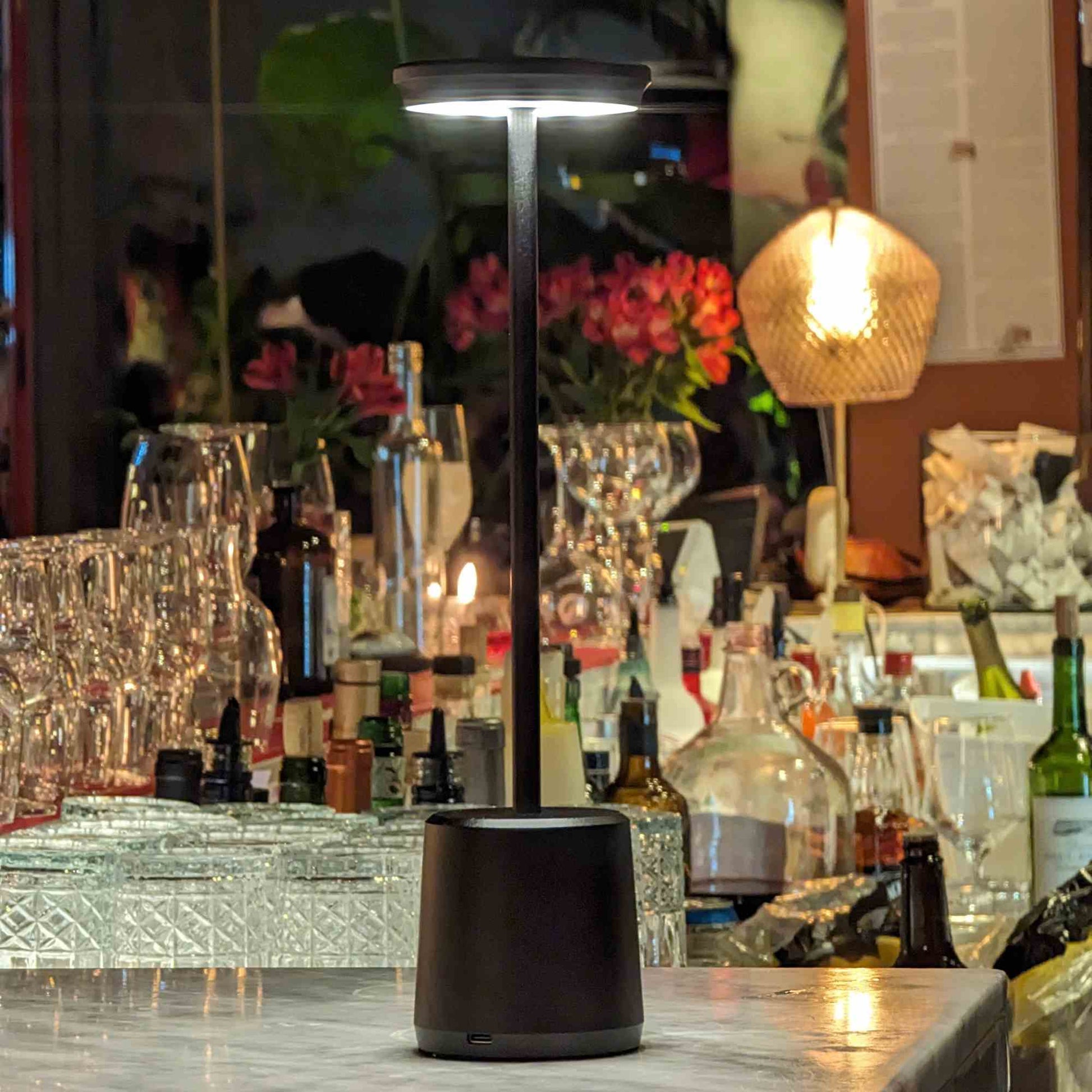 Lámpara De Mesa Toscana6#Negro