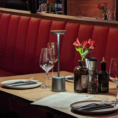 Lámpara De Mesa Toscana4#Plata