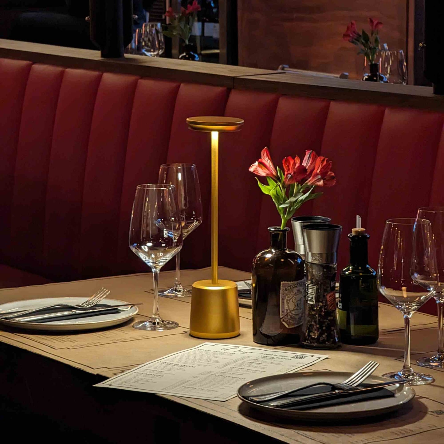 Lámpara De Mesa Toscana2#Dorado