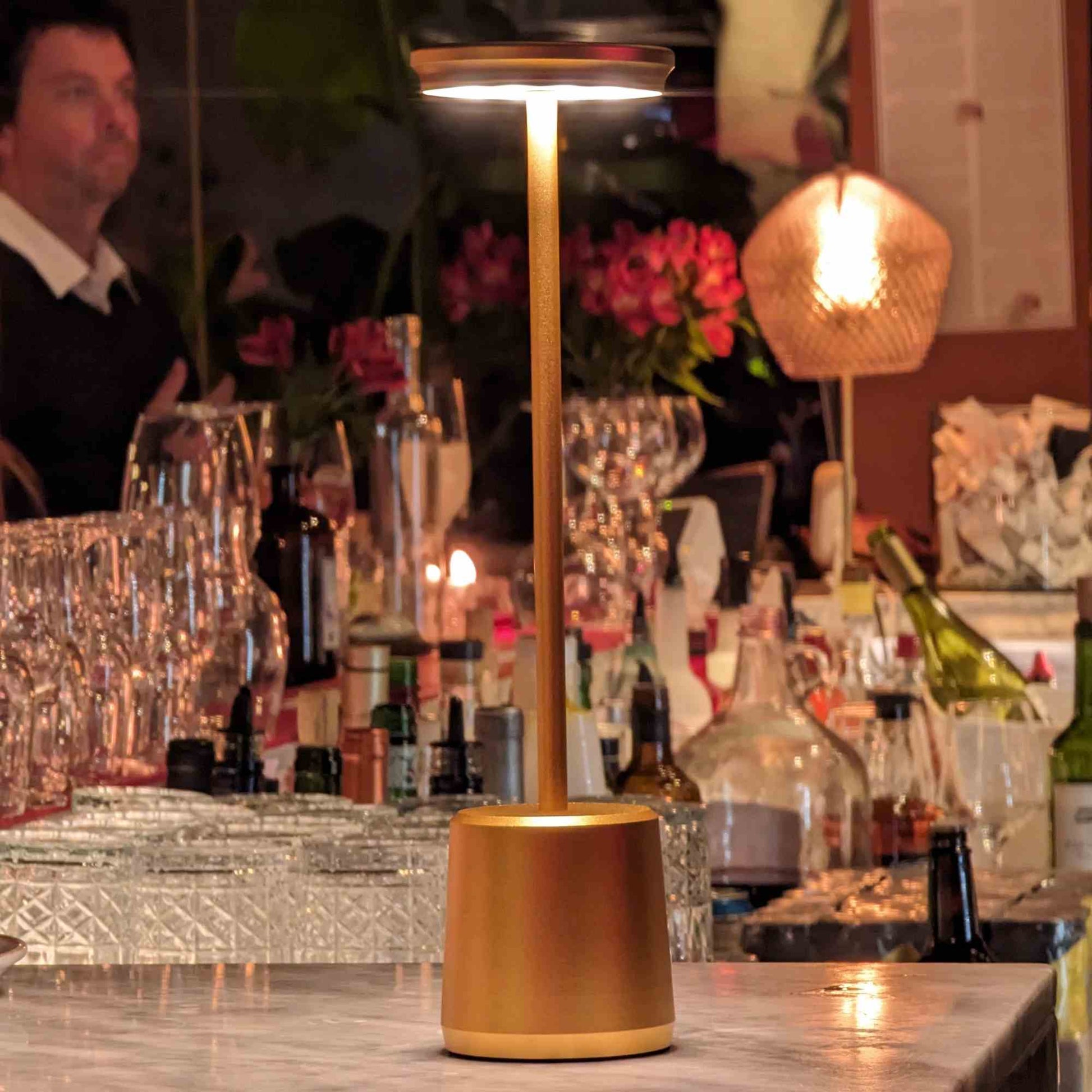 Lámpara De Mesa Toscana5#Dorado