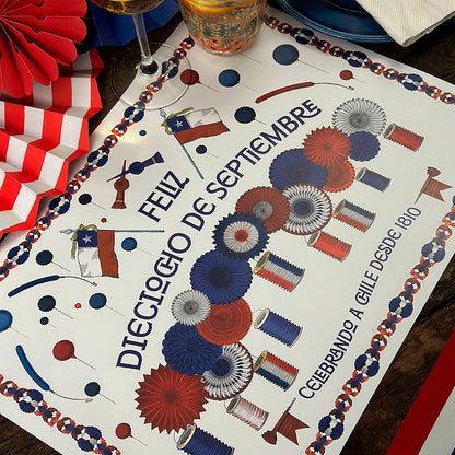 Individuales De Papel Escarapela3#Multicolor