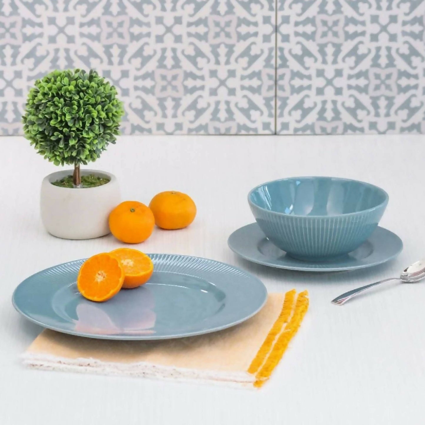 Plato Base Linear 27 cms5#Azul Pastel