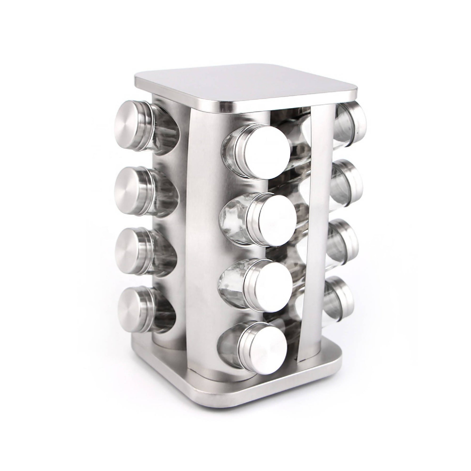 Especiero Condimentos Giratorio Metálico 16 Frascos3#Acero