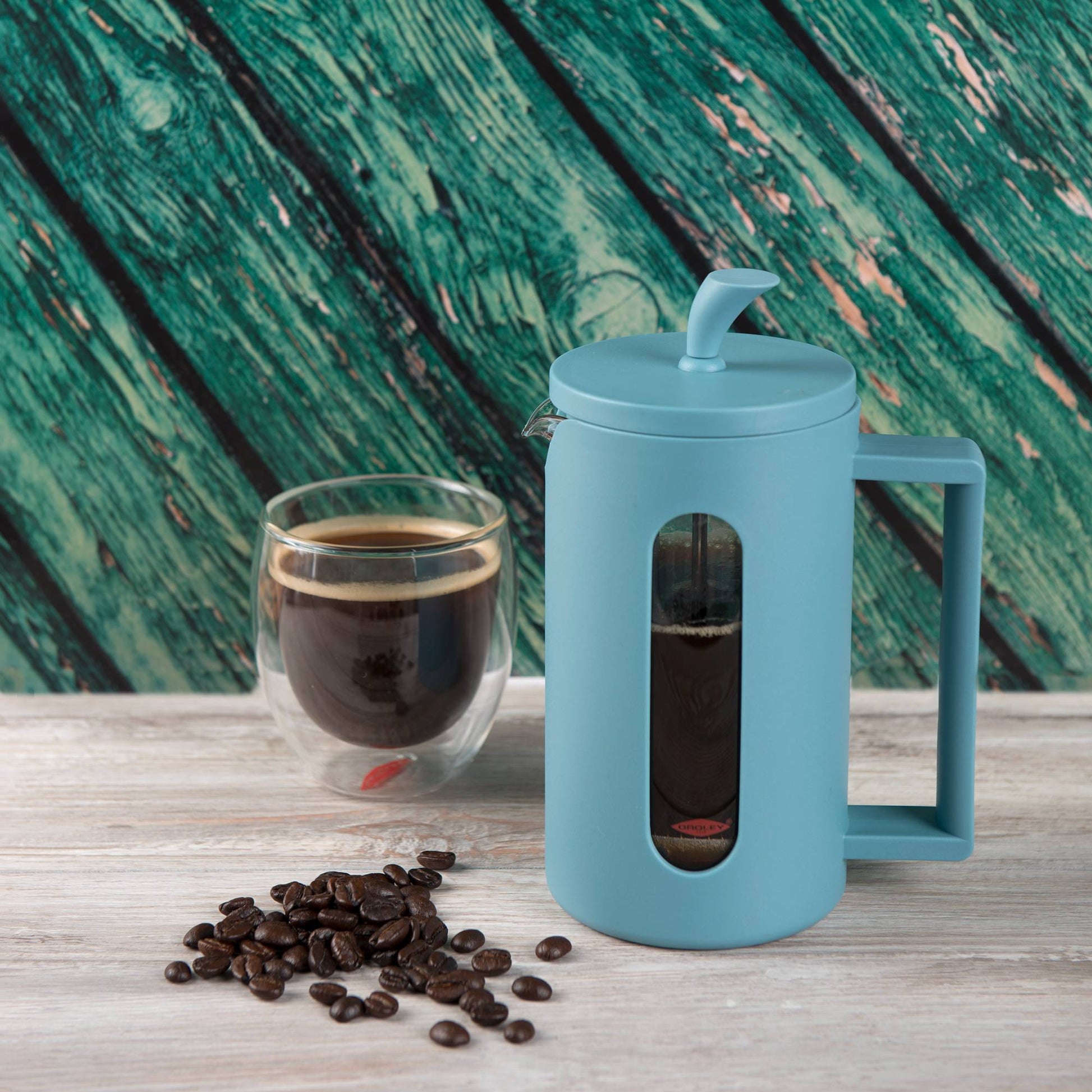 Prensa Francesa Cafetera Roma 600 ml1#Celeste