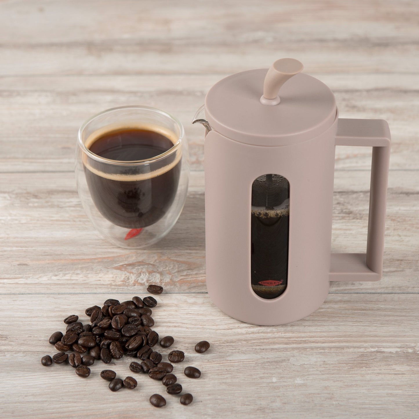 Prensa Francesa Cafetera Roma 600 ml2#Crema