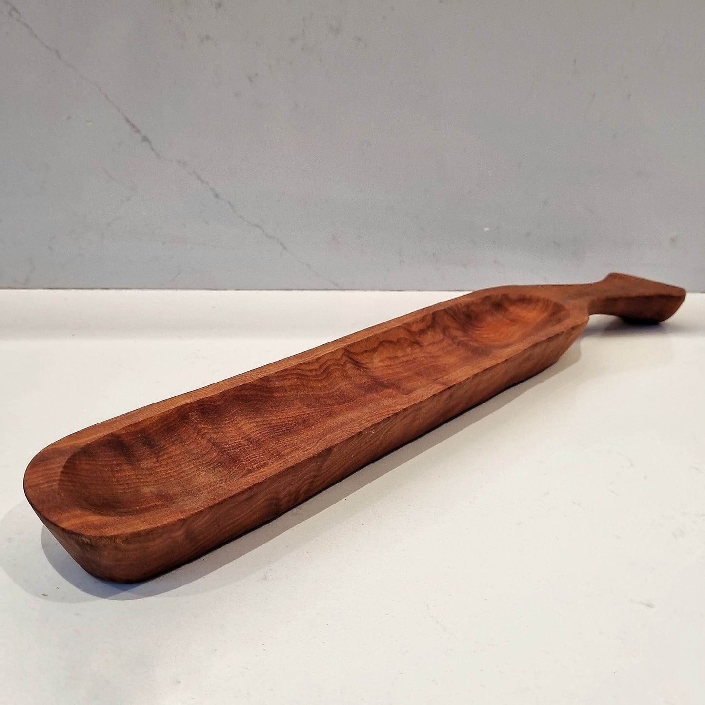 Fuente Porta Galletas con Mango1#Café Rojizo