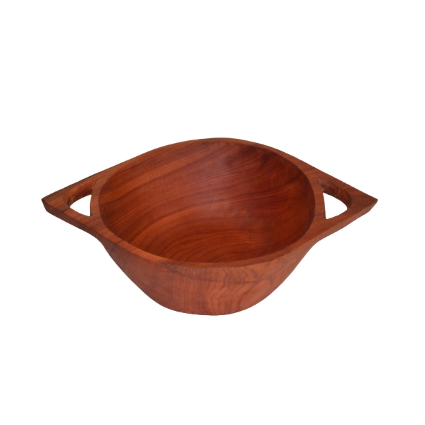 Fuente Redonda Madera con Asas 25 cm