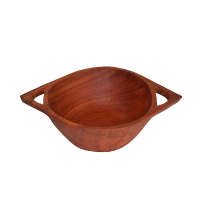 Fuente Redonda Madera con Asas 25 cm