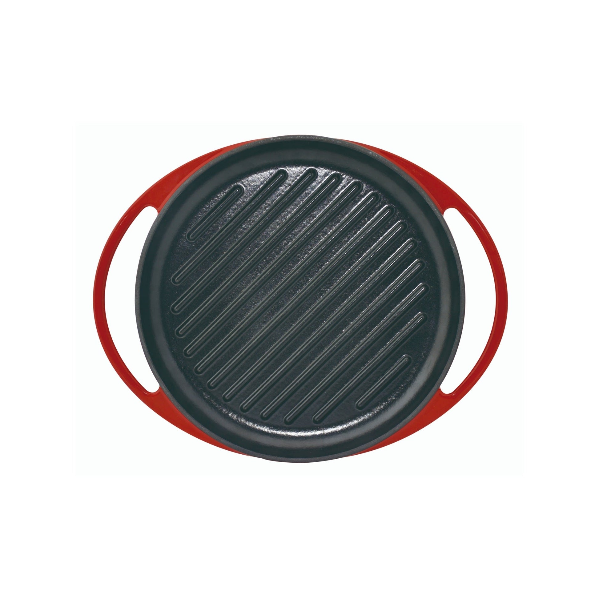 Parrilla Grill Hierro Fundido Redonda Fogo4#Rojo