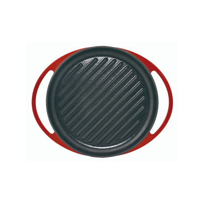 Parrilla Grill Hierro Fundido Redonda Fogo4#Rojo