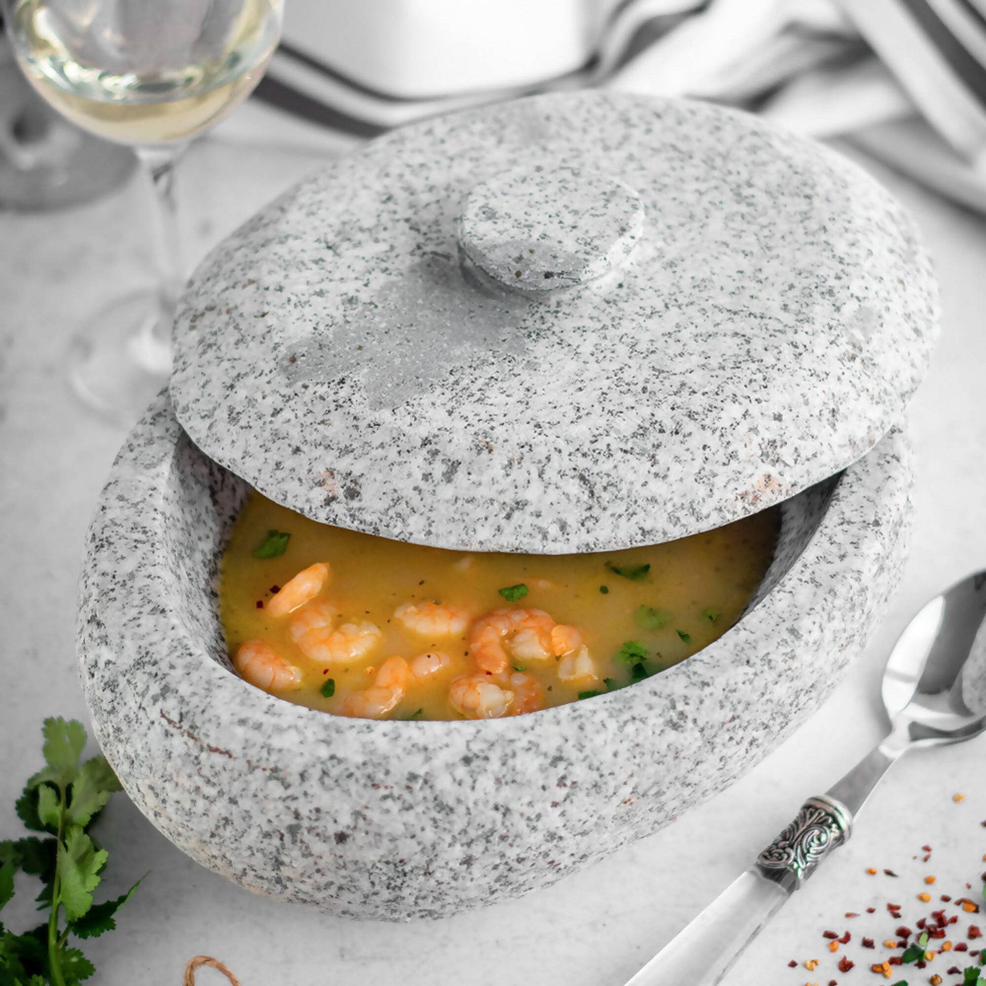 Mortero Con Tapa XL1#Gris