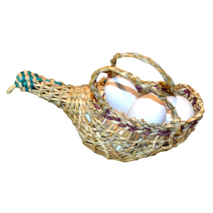 Gallina Porta Huevos Fibra Vegetal2#Multicolor