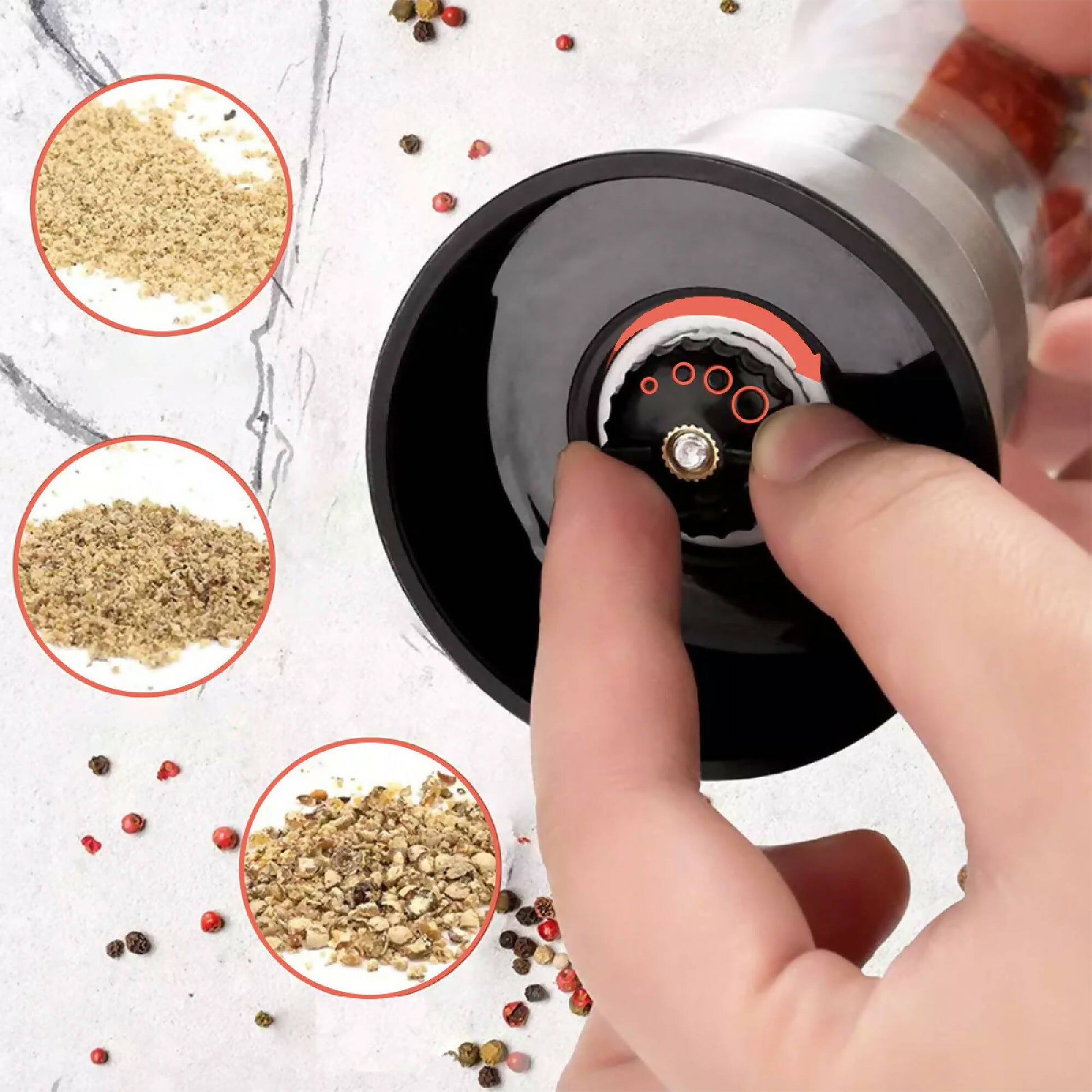 Set 2 Molinillos de Sal y Pimienta Vidrio5#Acero