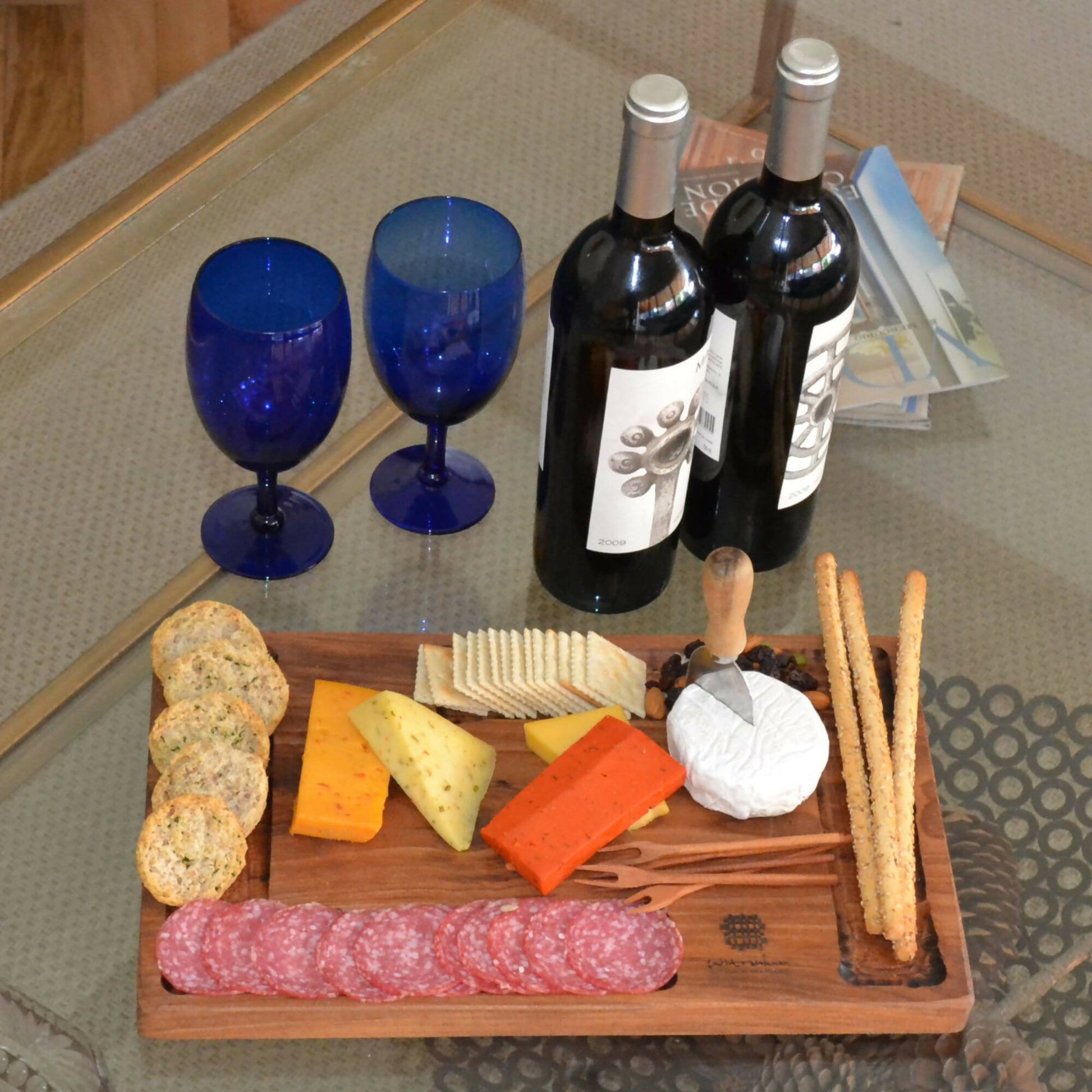 Tabla Queso Porta Galletas 40 cm3#Café