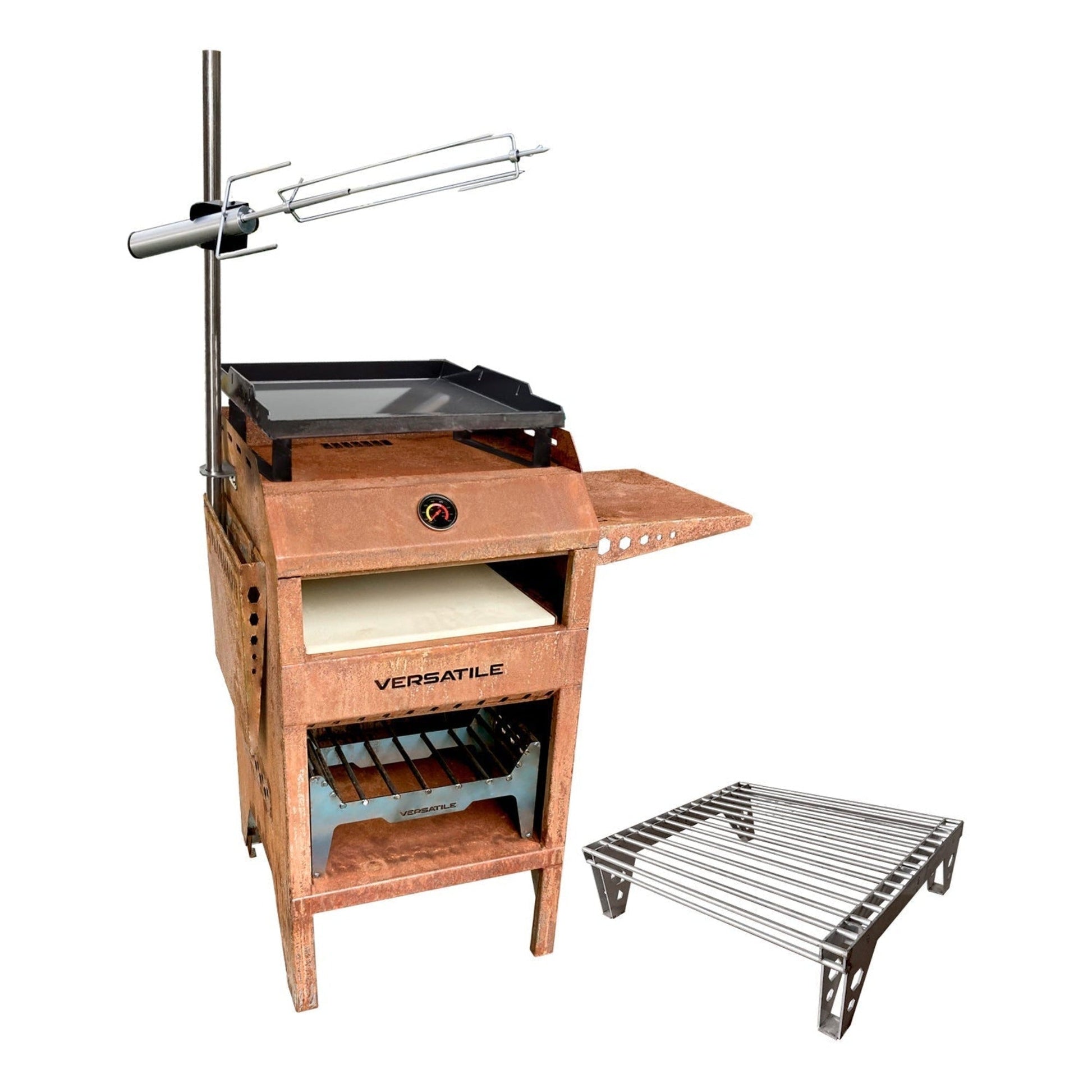 Horno Rústico Parrilla + Plancha + Spiedo1#Café