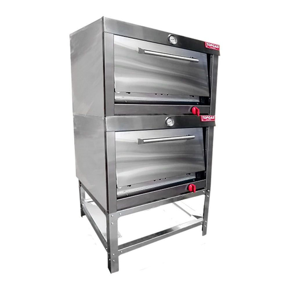 Horno Enlozado 2 Cámaras 58X65 GLP2#Gris