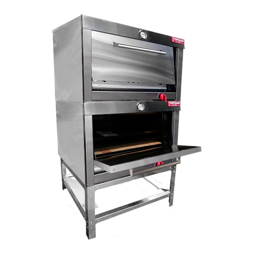 Horno Enlozado 2 Cámaras 58X65 GLP1#Gris