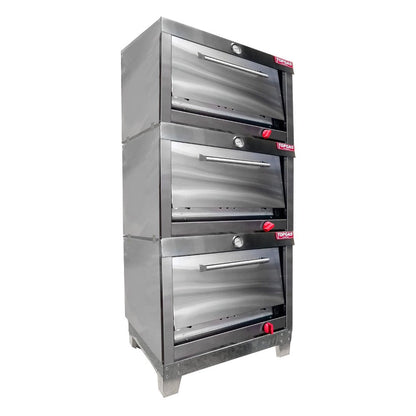 Horno  Enlozado  3 Cámaras 58X65 GLP2#Gris