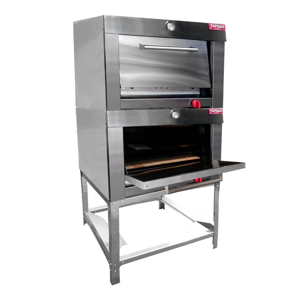 Horno Enlozado 2 Cámaras 65X65 GLP1#Gris