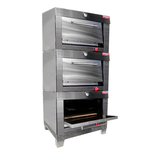 Horno Enlozado 3 Cámaras 65X65 GLP1#Gris