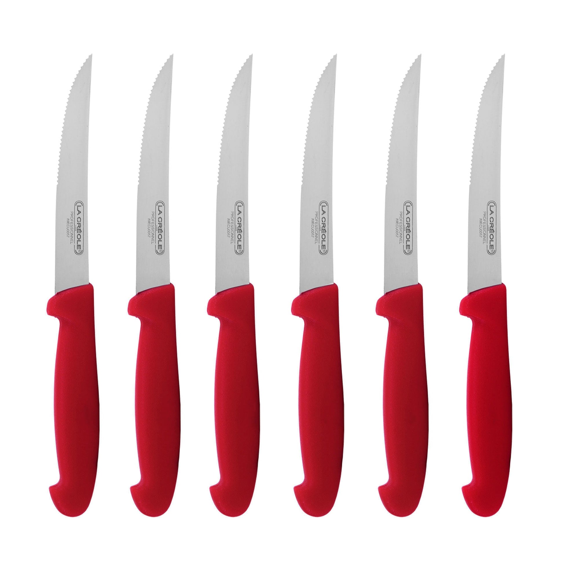 Juego De Cuchillos Para Asado 6 Piezas1#Rojo
