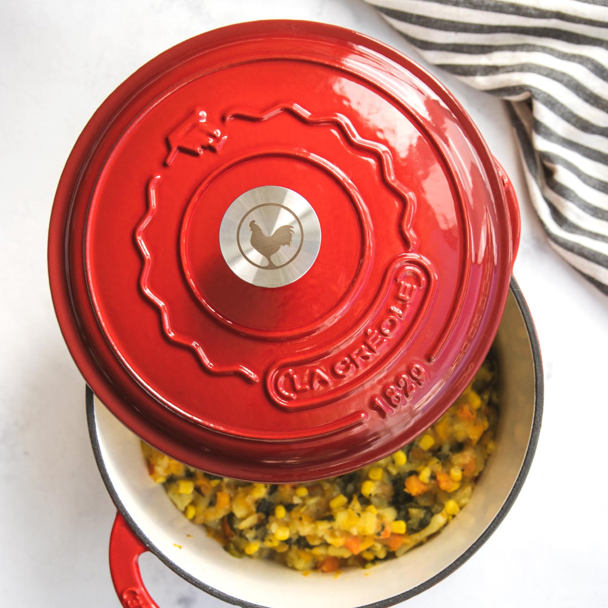 Olla Redonda 22 Cm Rouge Rubis 3 Lts1#Rojo