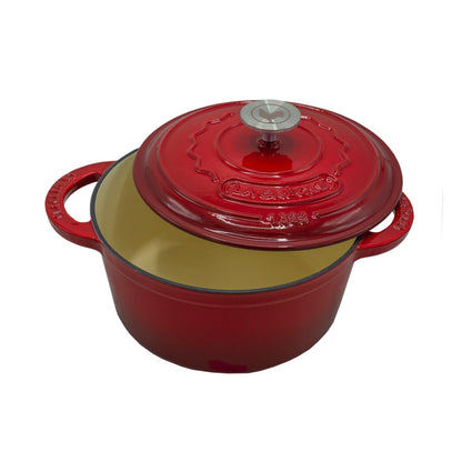 Olla Redonda 24 Cm Rouge Rubis 4 Lts3#Rojo