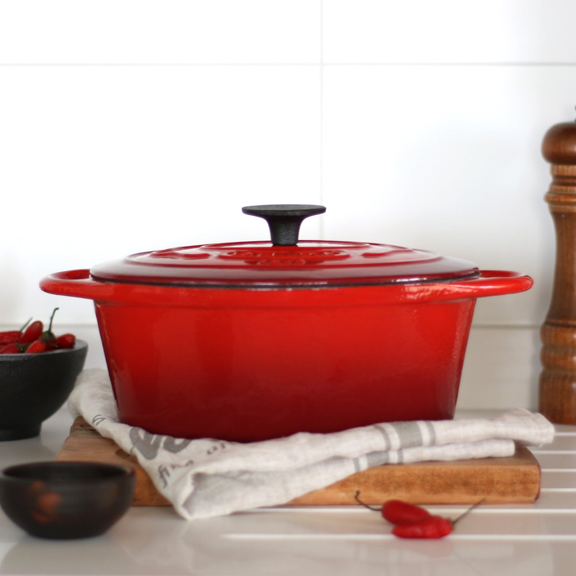 Olla Ovalada 29 Cm 4 Lt2#Rojo