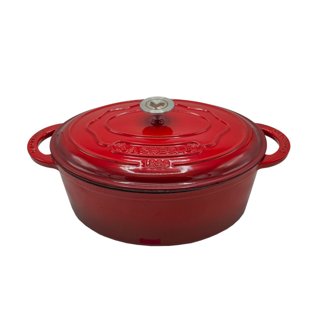 Cocotte Black Matte Ø34 Oval6#Rojo