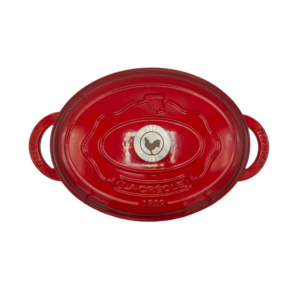 Cocotte Black Matte Ø34 Oval7#Rojo