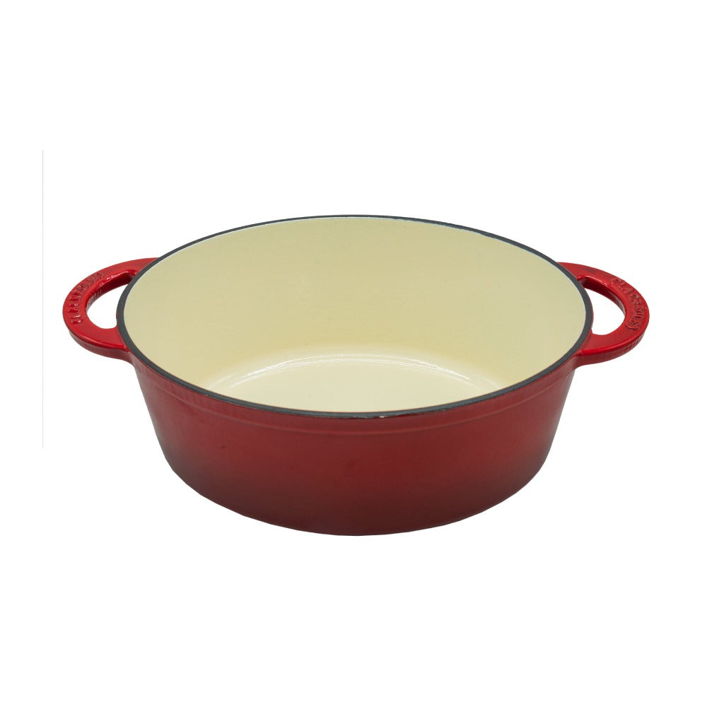 Cocotte Black Matte Ø34 Oval8#Rojo