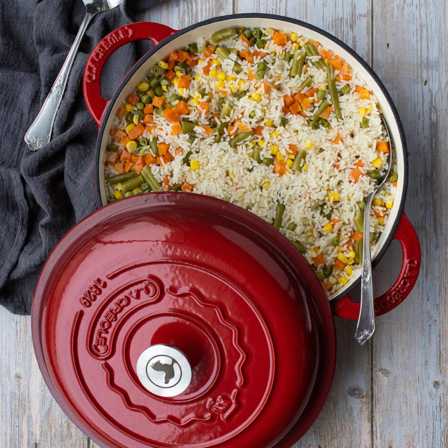 Olla Perfil Bajo 30 Cm1#Rojo