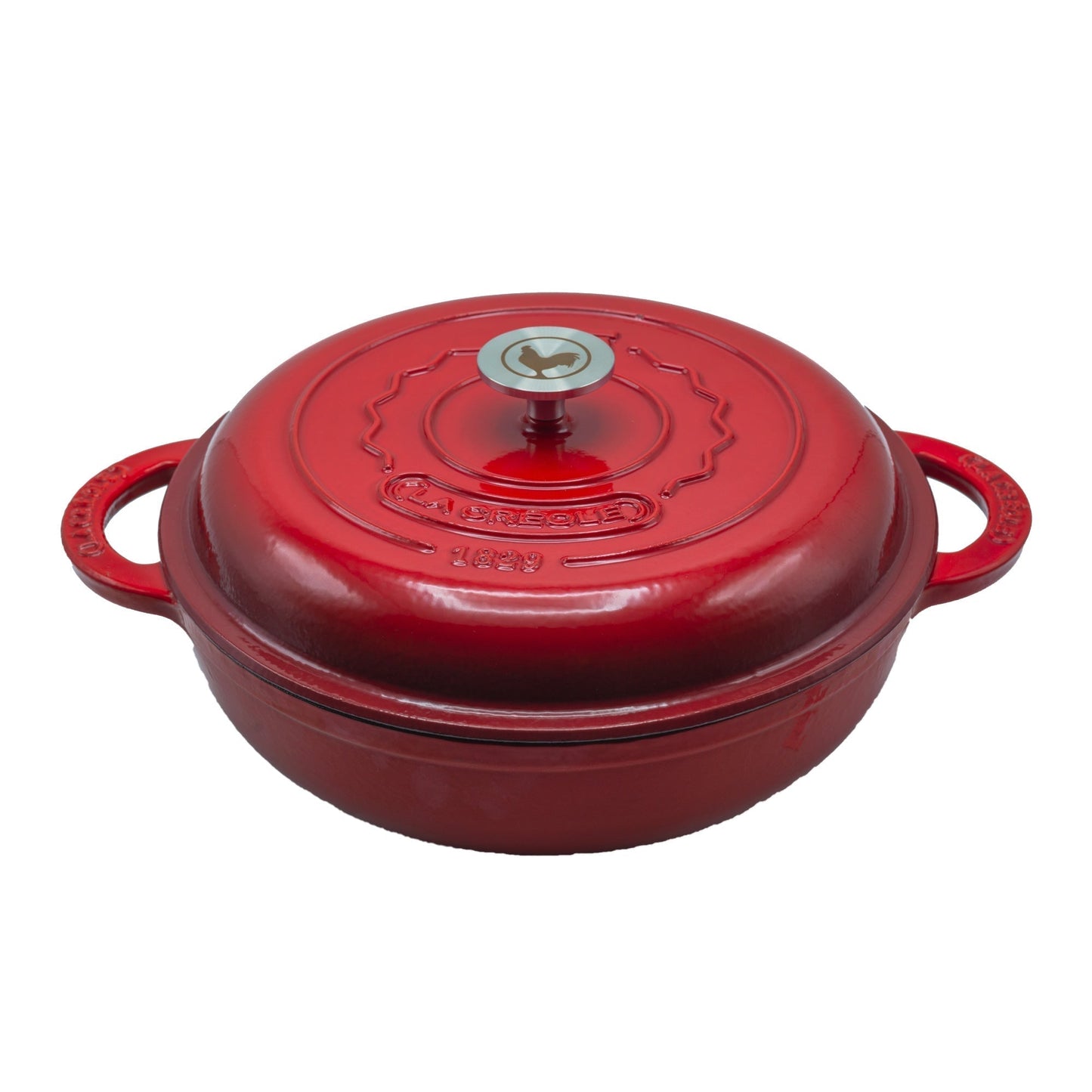 Olla Perfil Bajo 30 Cm2#Rojo