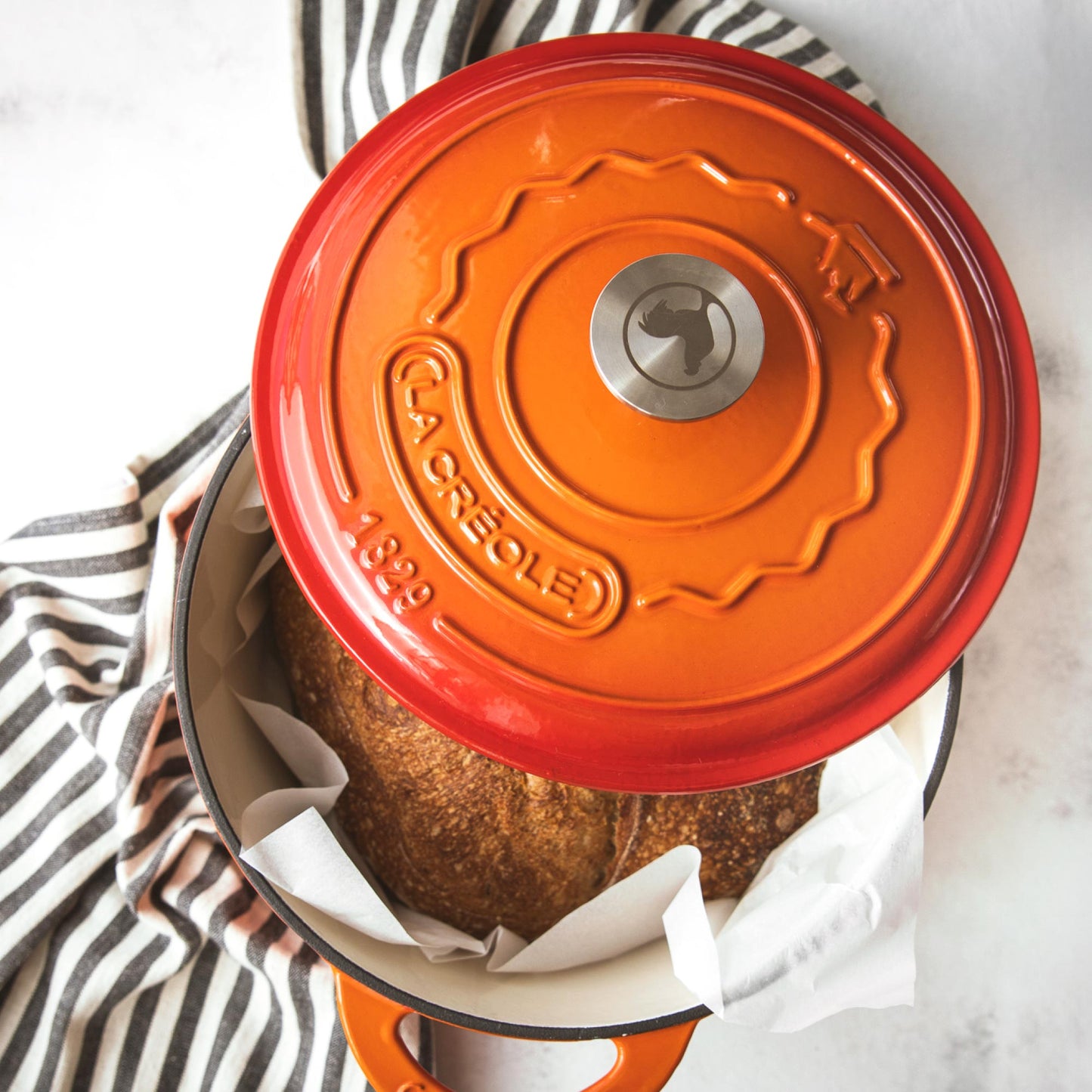 Olla Redonda 22 Cm Rouge Rubis 3 Lts9#Naranjo