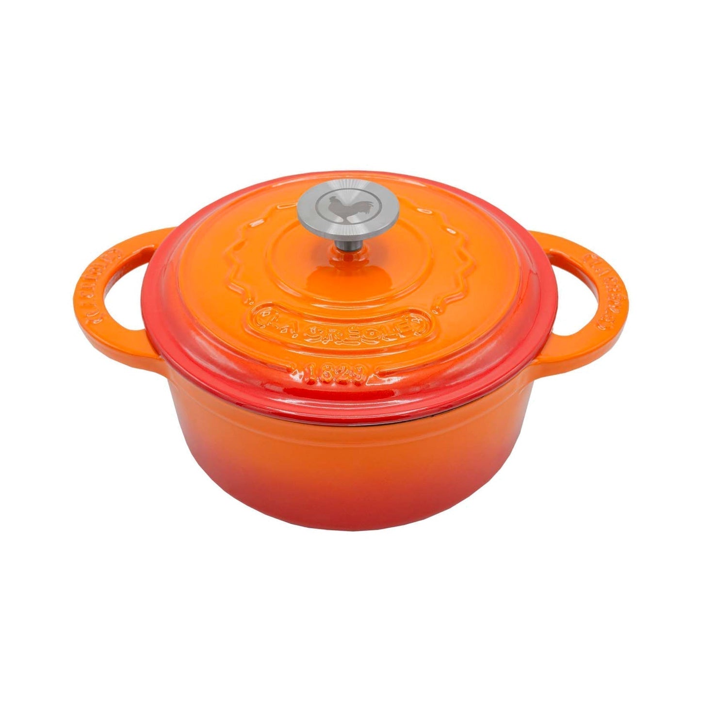 Olla Redonda 22 Cm Rouge Rubis 3 Lts10#Naranjo