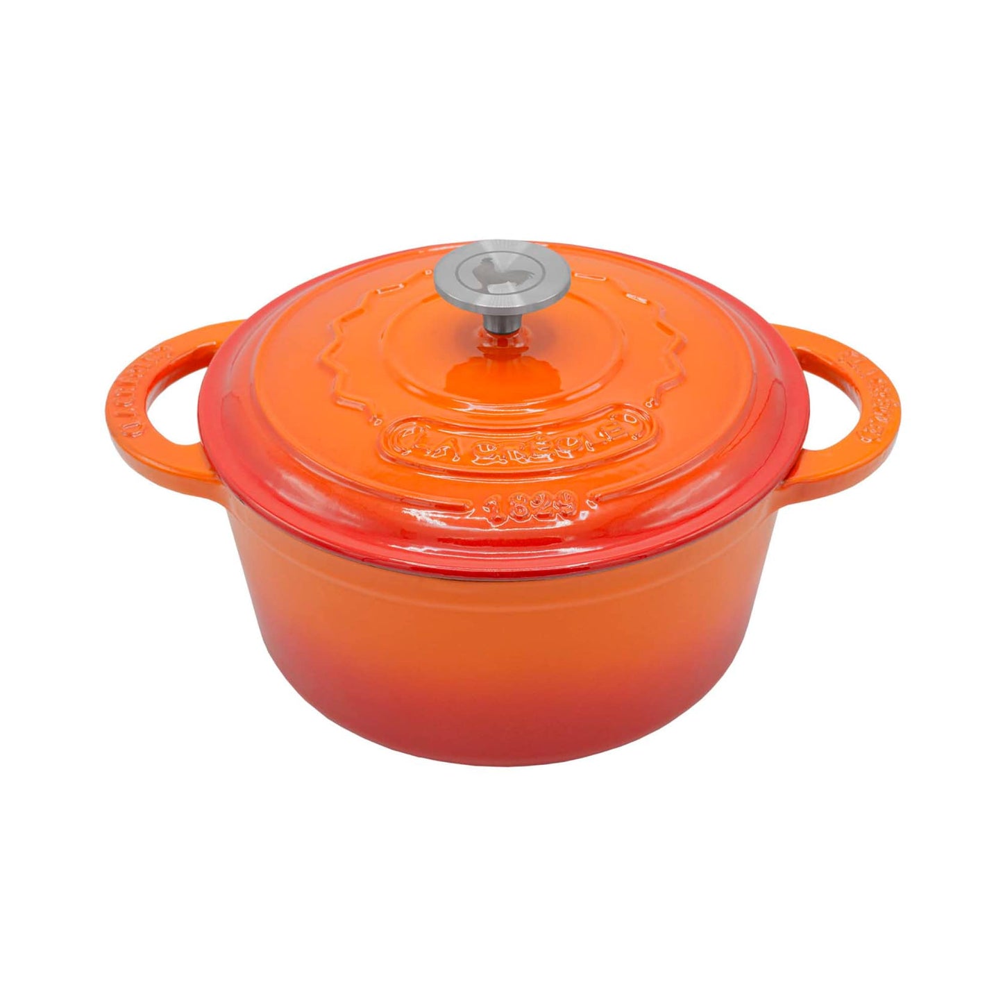 Olla Redonda 24 Cm Rouge Rubis 4 Lts9#Naranjo