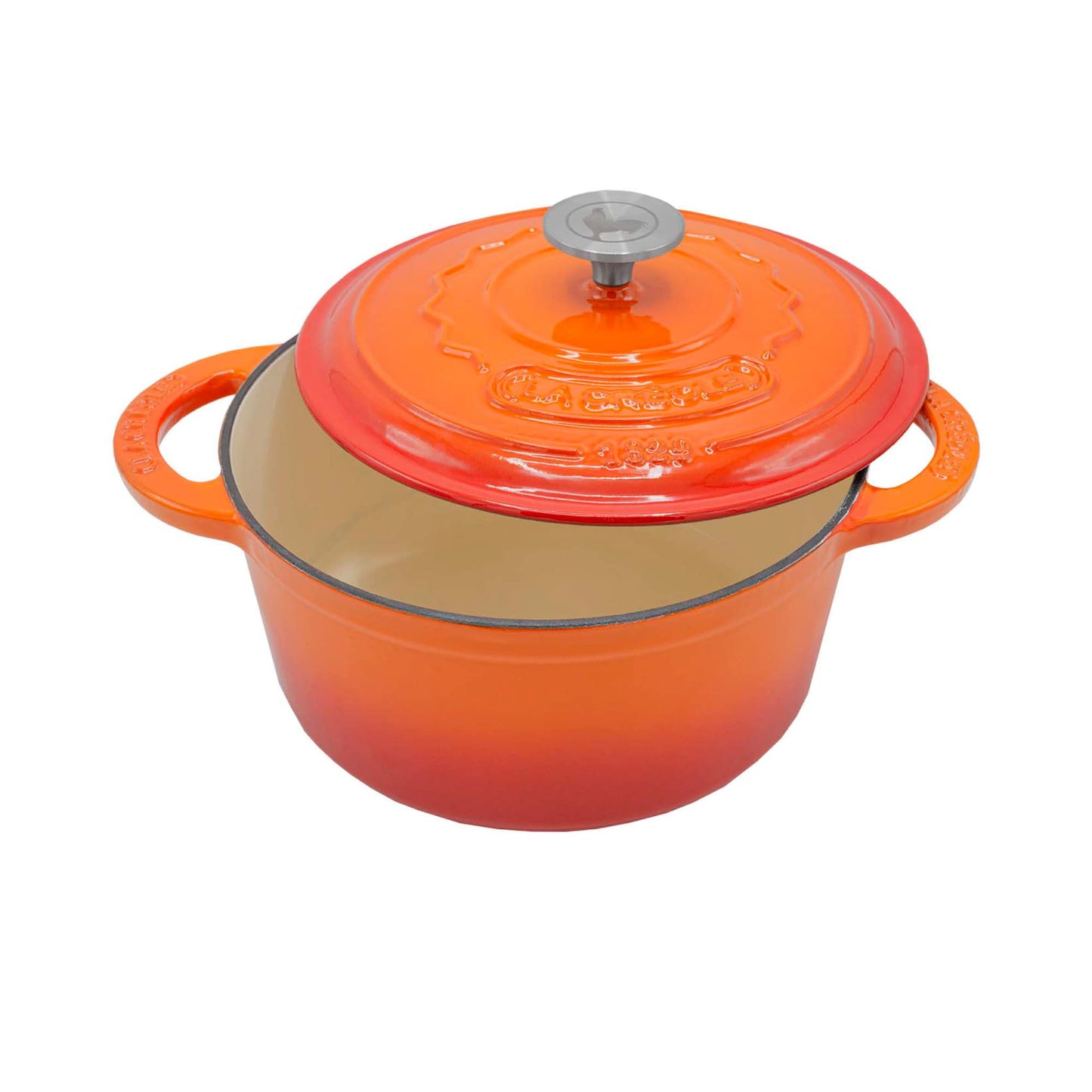 Olla Redonda 24 Cm Rouge Rubis 4 Lts12#Naranjo