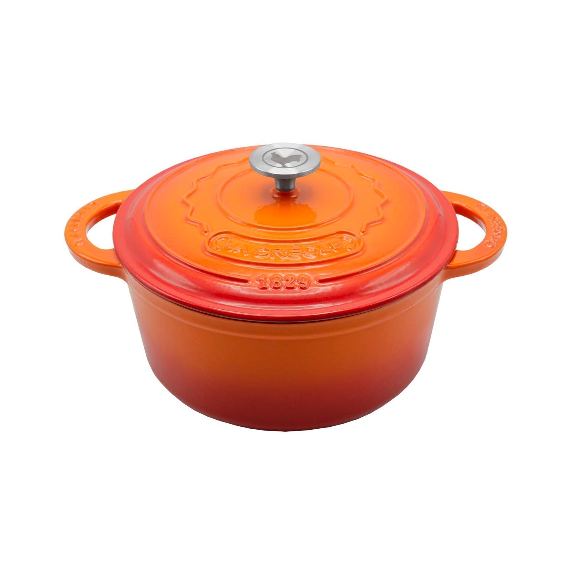 Olla Redonda 26 Cm Rouge Rubis 5 Lts8#Naranjo