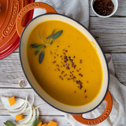 Olla Ovalada 29 Cm 4 Lt1#Naranjo