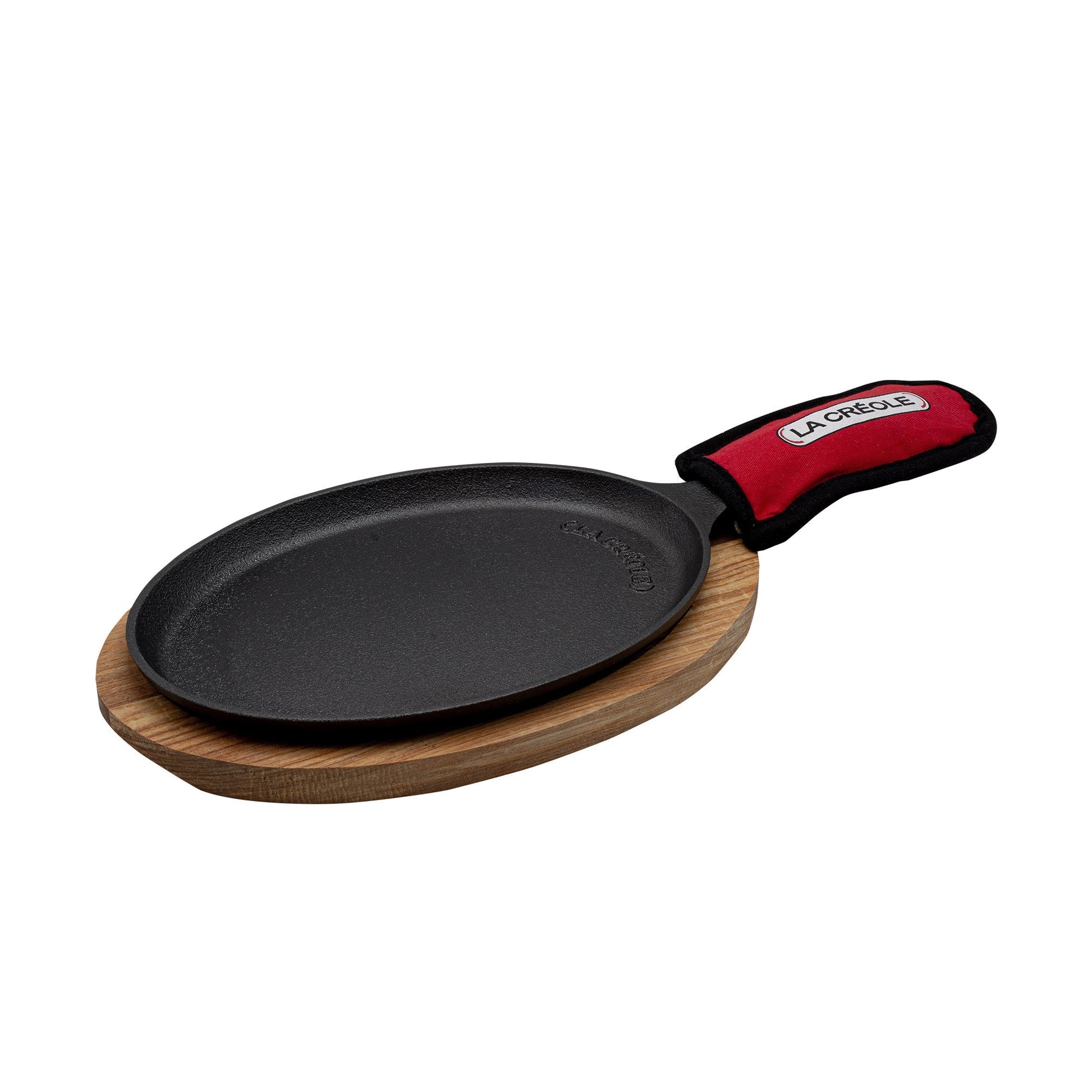 Plancha Ovalada Fajita 25x18 Cm2#Negro