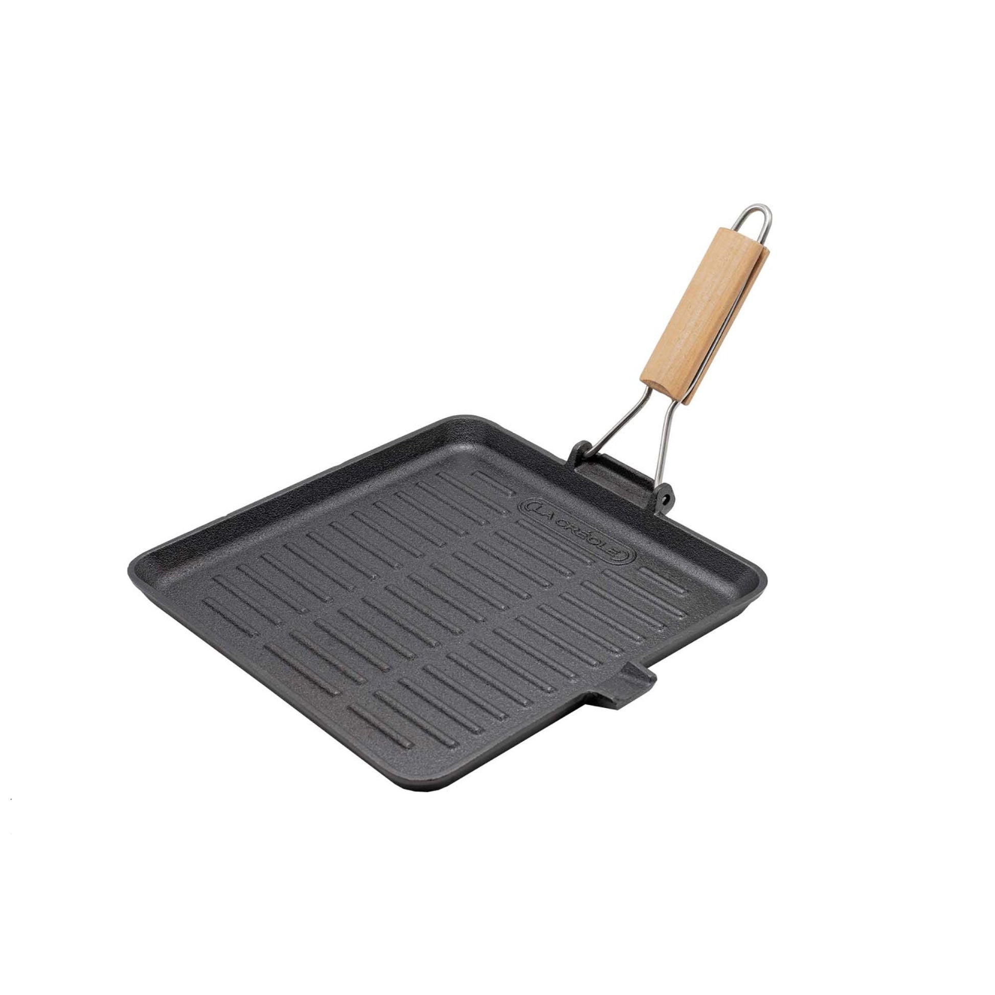 Sartén Grill Cuadrado con Vaciador 28 Cm2#Negro