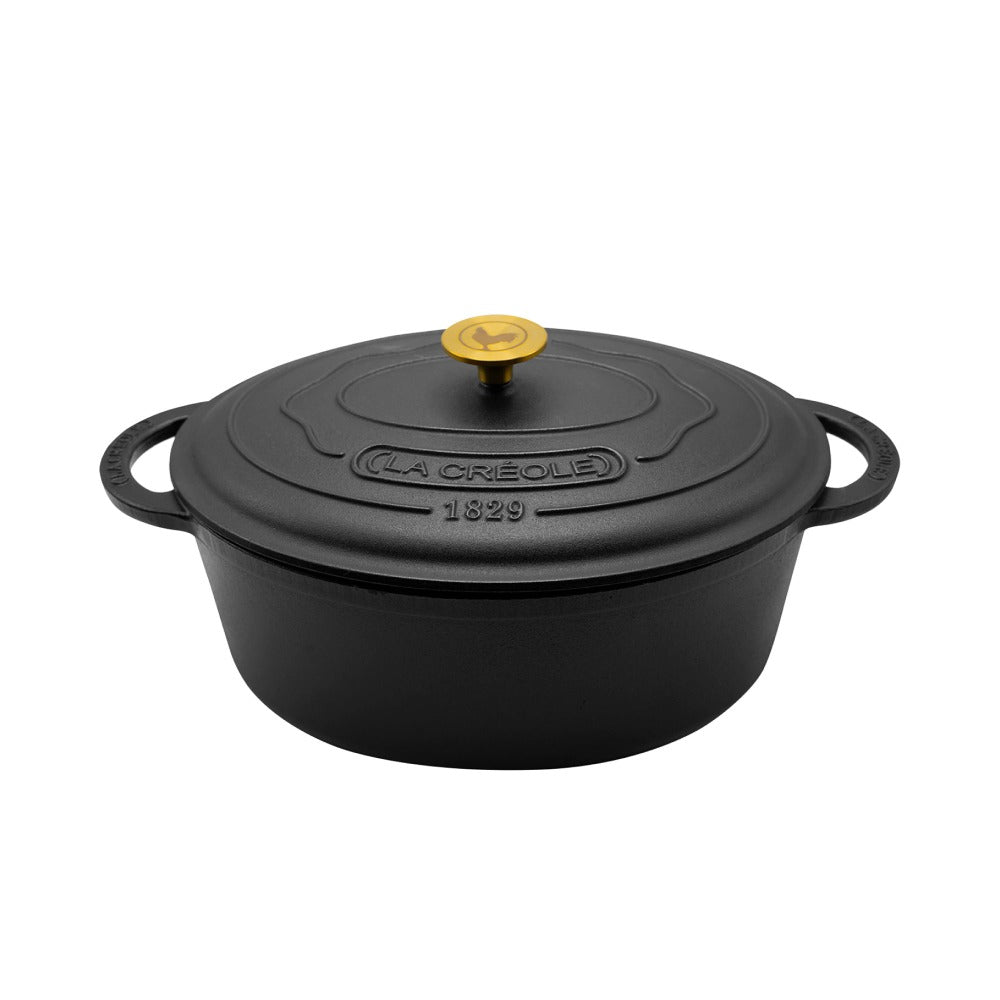 Cocotte Black Matte Ø34 Oval2#Negro