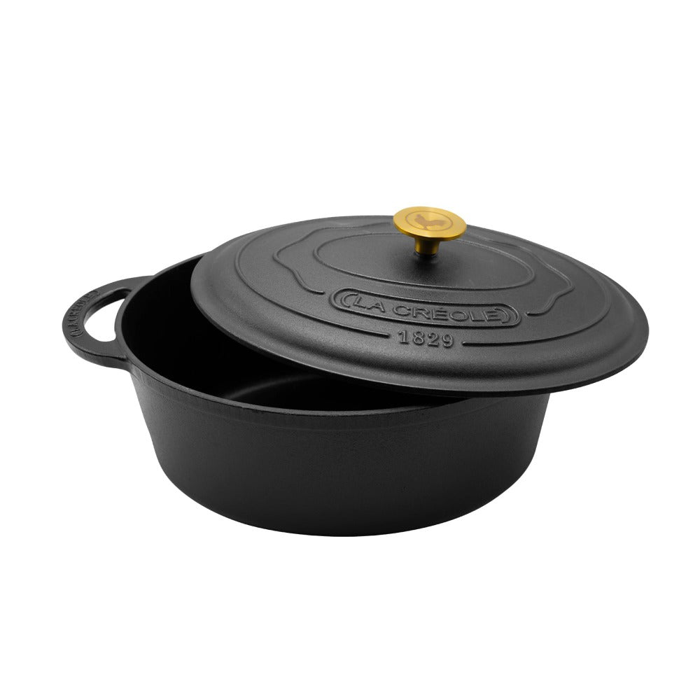 Cocotte Black Matte Ø34 Oval3#Negro