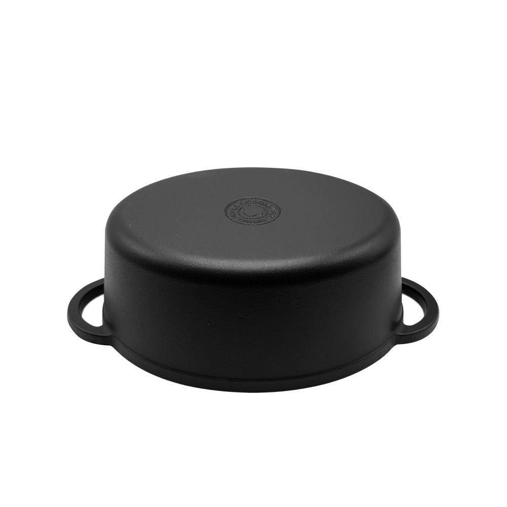 Cocotte Black Matte Ø34 Oval4#Negro
