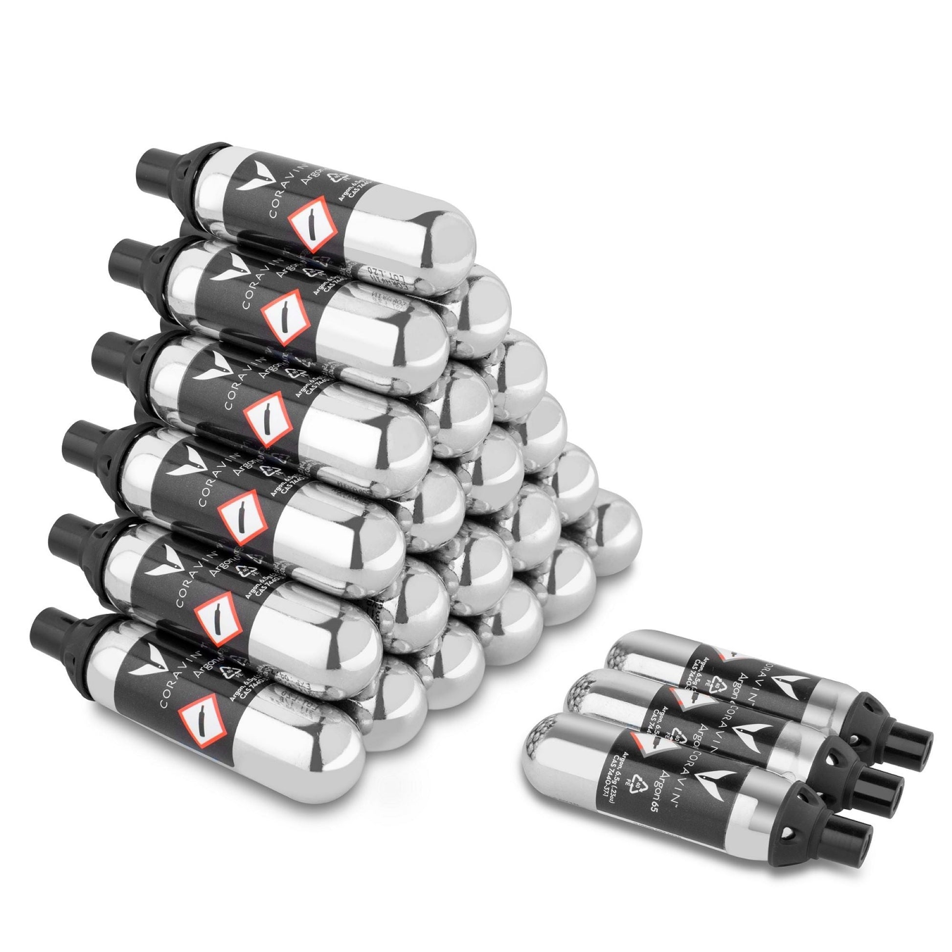 Pack 12 Cápsulas Argón Coravin Pure™ Para Dispensador Vino1#Acero