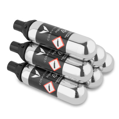 Pack 6 Cápsulas Argón Coravin Pure™ Para Dispensador Vino1#Acero