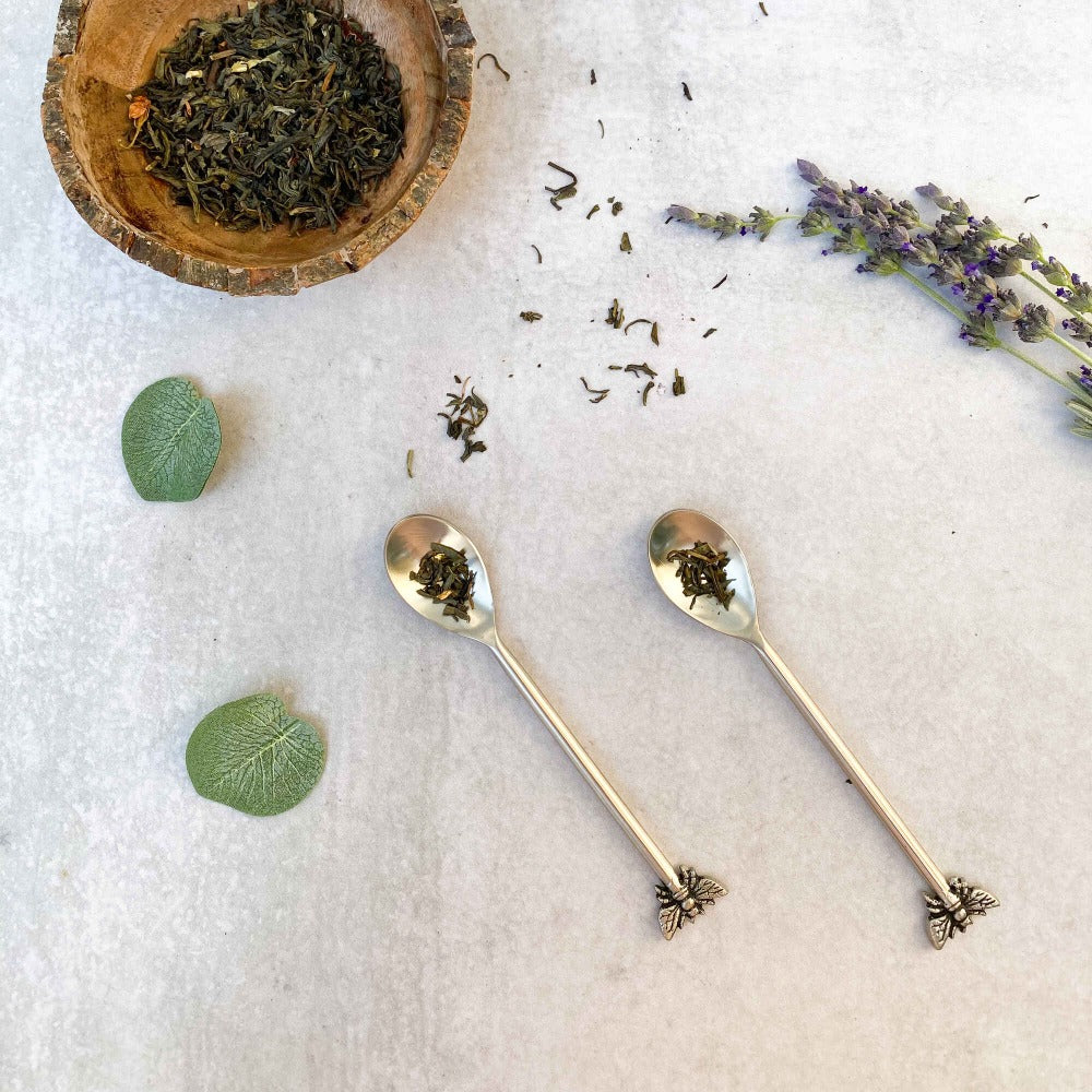 Cucharitas Abeja2#Plata